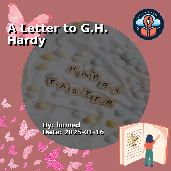 A Letter to G.H. Hardy