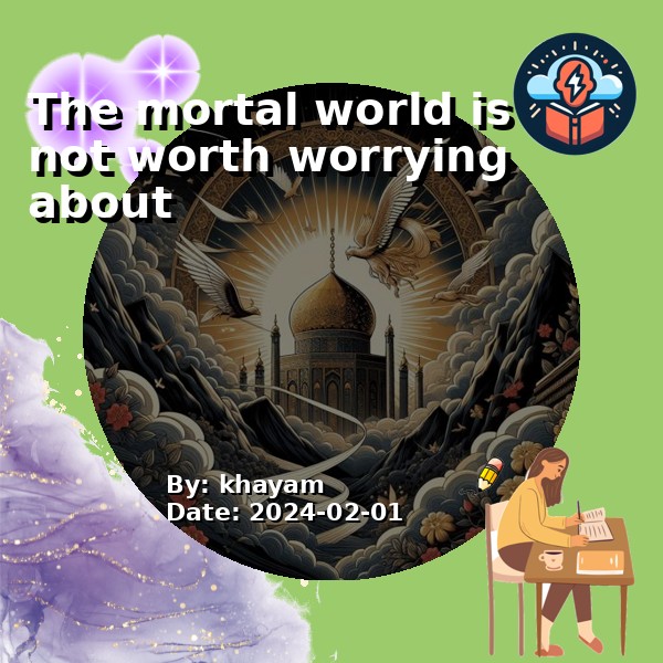 The mortal world is not worth worrying about